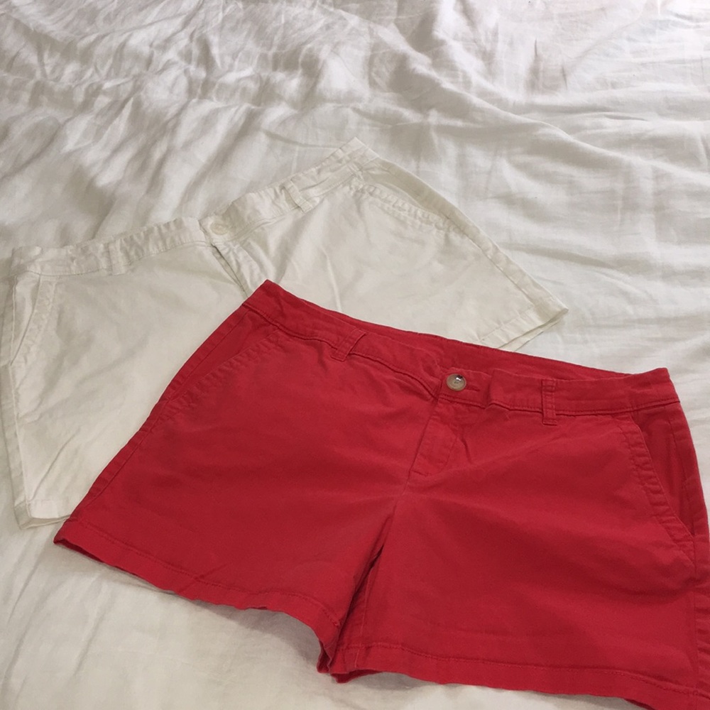 Lot of Liz Claiborne shorts sz 14 white & coral